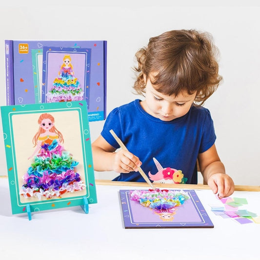 Poking Craft Kit with Adorable Sticker Painting Fun